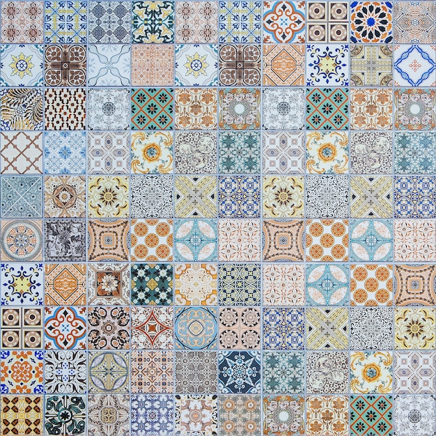 modèles de carreaux de céramique du Portugal.