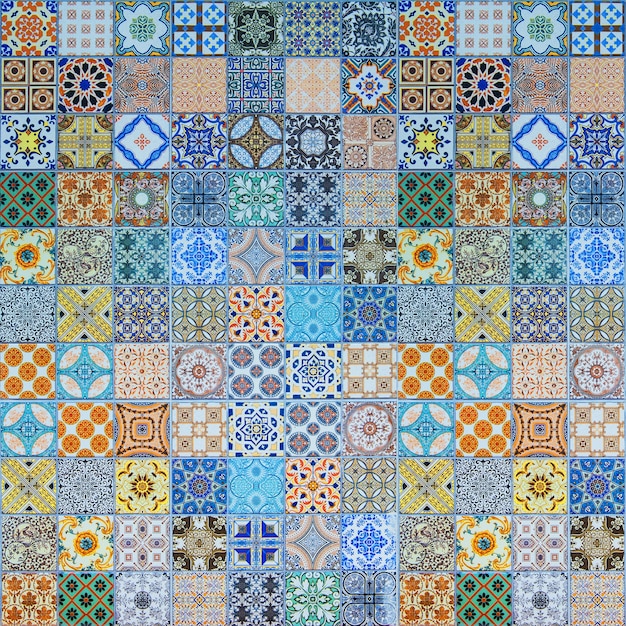 Modèles de carreaux de céramique du Portugal