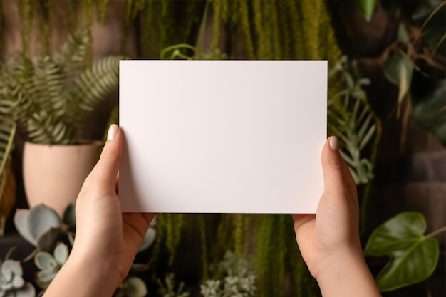 Modèles de cartes postales Modèles de papier écologique minimalisme blanc 3