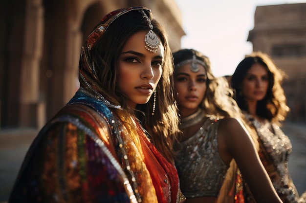 Modèles de filles indiennes de Bollywood