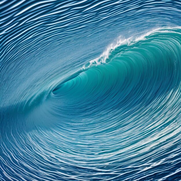 Photo les modèles neuronaux des vagues de mer