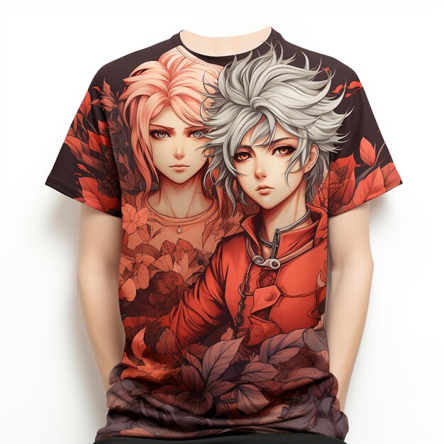 Photo des modèles de t-shirts d'anime 3d pour garçons