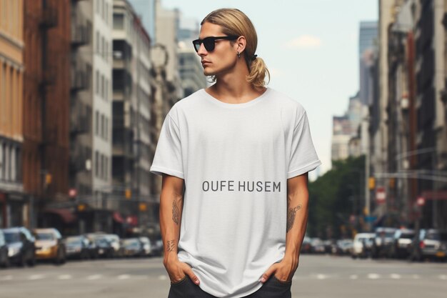 Modèles de T-shirts surdimensionnés de style urbain