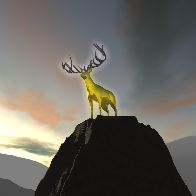 Photo modélisation de cerfs conceptuels