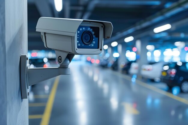 Photo moderne de caméra cctv pour la surveillance de la surveillance ai générative