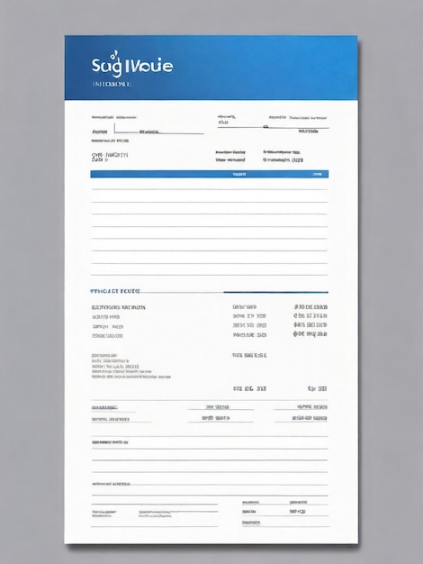 Photo moderne et créatif modèle de conception de facture
