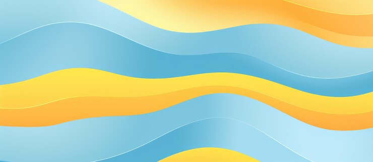 Photo moderne élégant modèle bleu clair et jaune avec un style vague dans un nouveau design pour les affaires