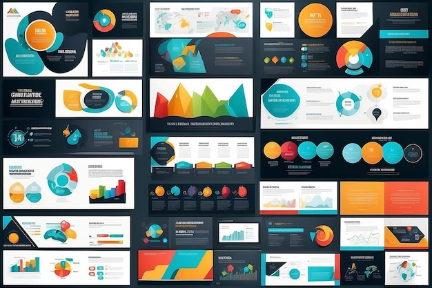 Modernes modèles de diapositives de présentation