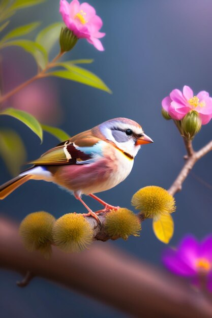 Moineau sur un arbre