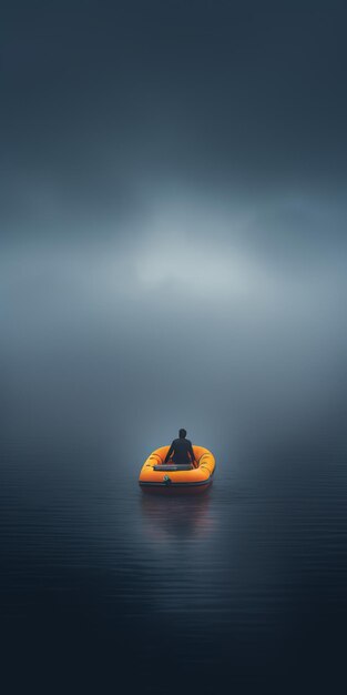 Photo moins de rêve, plus d'exploration méditative de l'identité dans les eaux azurées