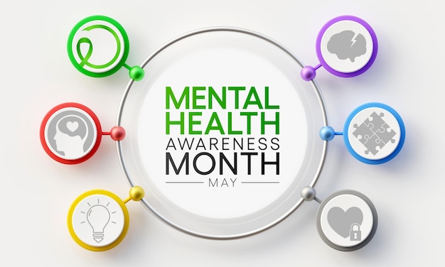 Photo mois de sensibilisation à la santé mentale observé chaque année en mai