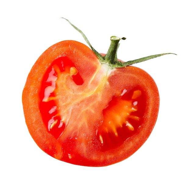 Moitié de tomate fraîche