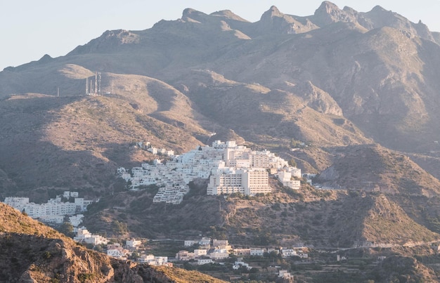 Mojacar Almeria Village de maisons blanches dans les montagnes