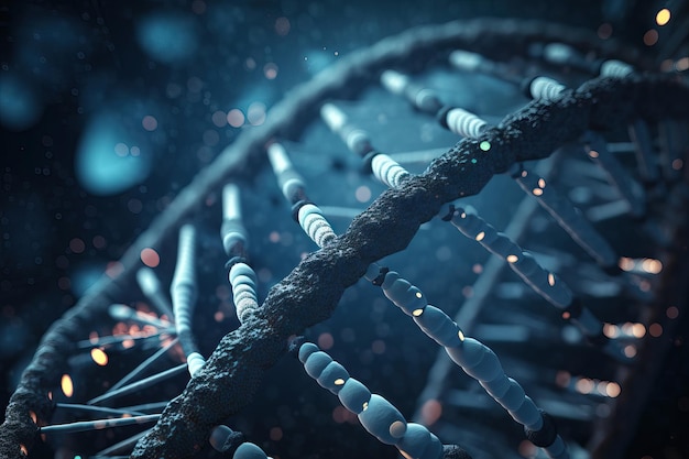 Molécule d'ADN générée par l'IA