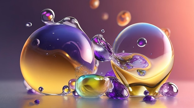 Molécules de bulles liquides essence cosmétique antioxydant de bulle liquide