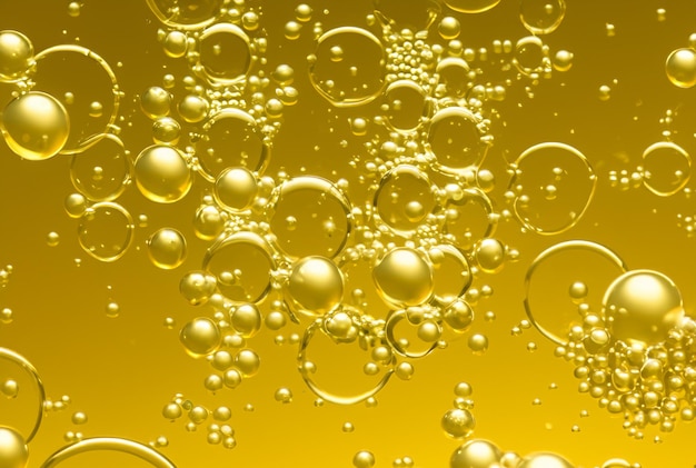 molécules de bulles liquides d'essence cosmétique d'or de luxe antioxydant de bulle liquide