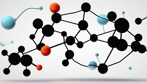 Photo des molécules fascinantes en mouvement