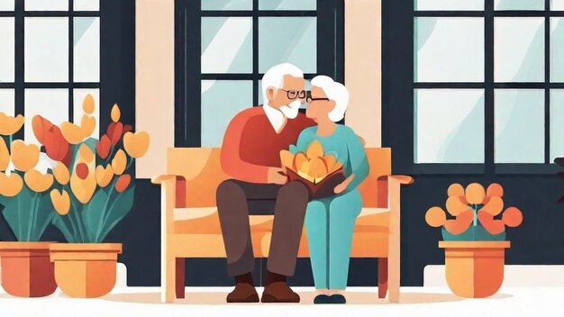 Des moments chaleureux avec des grands-parents bien-aimés