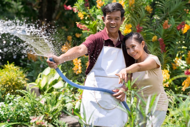 Moments Joyeux Dans Le Jardinage