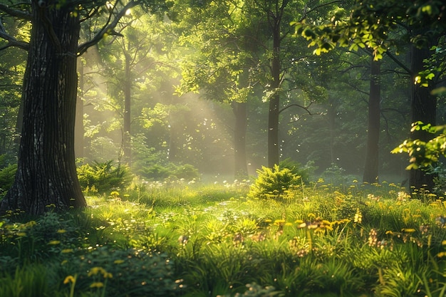 Des moments sereins passés dans le silence d'une forêt joyeuse