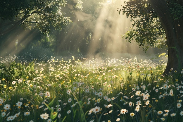 Des moments de sérénité passés dans une prairie ensoleillée