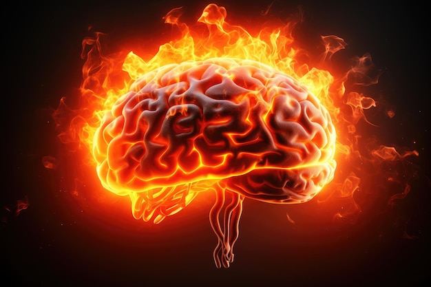 Mon cerveau bouillonnait, cerveau de feu