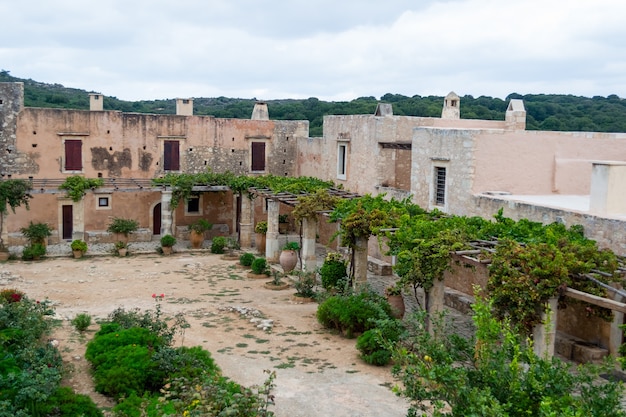 Photo monastère d'arkadi, retimnon, crète, grèce