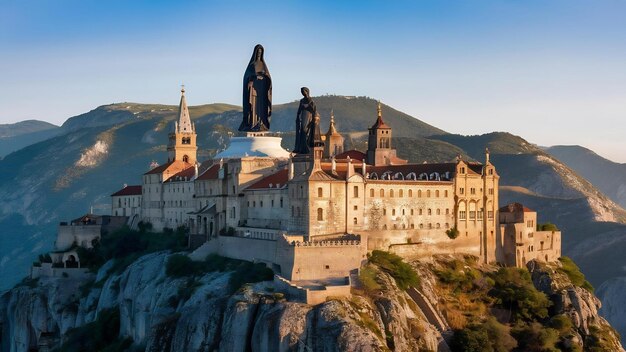 Photo le monastère de santa maria de montserrat