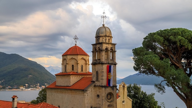 Photo monastère savina, monastère orthodoxe médiéval près de herceg novi, monténégro.