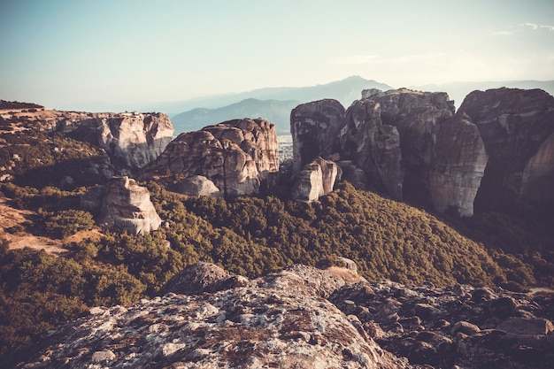 Monastères des météores en Grèce