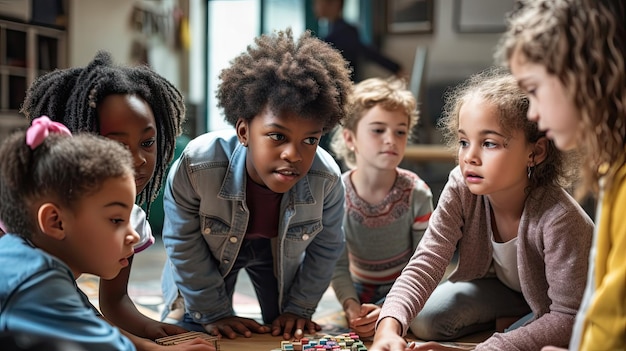 Photo un monde de l'apprentissage illustrant la diversité et l'inclusion de l'éducation