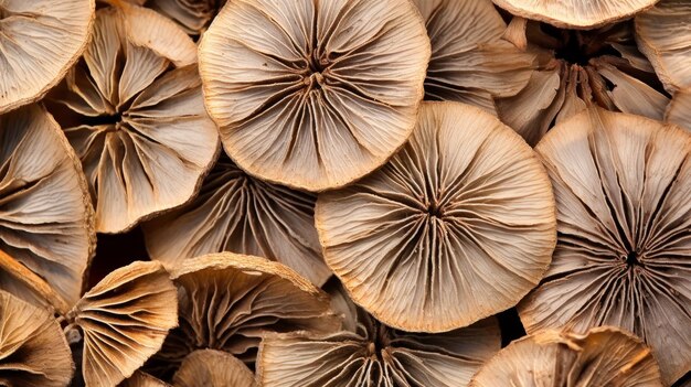 Photo le monde des champignons lumineux de la forêt