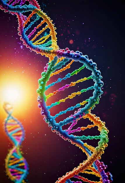 le monde complexe du code génétique de l'ADN et de la structure cellulaire