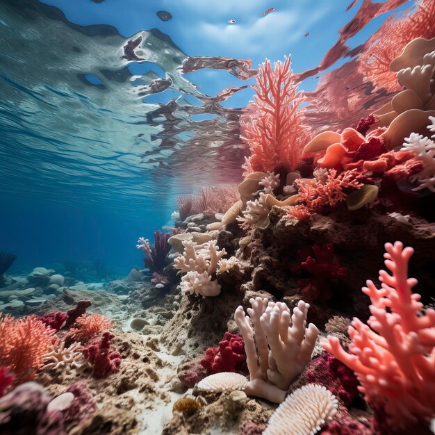 Monde fantastique sous-marin La beauté des créatures Monde fantastique de beauté sous-marine