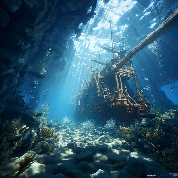 Monde fantastique sous-marin La beauté des créatures Monde fantastique de beauté sous-marine