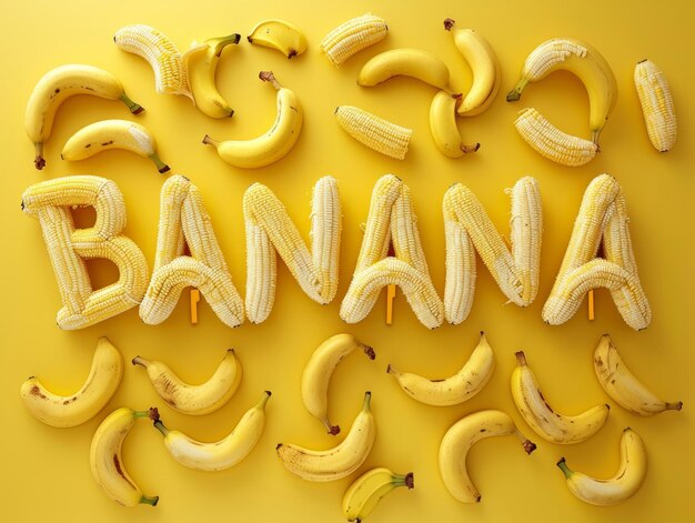 Photo le monde des fruits tropicaux de la banane est plein de moments délicieux et savoureux.