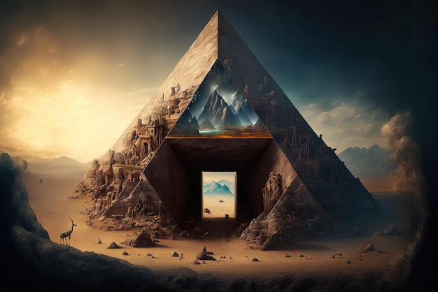 Monde de pyramide