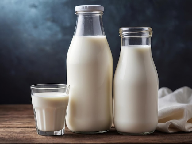 Monde réaliste Jour de lait sain et nuages