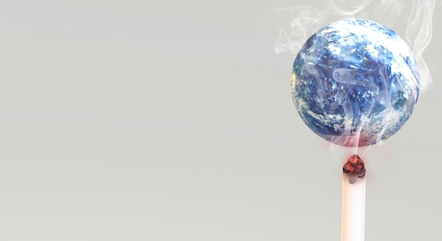 Le monde de rendu 3d sans fond d&#39;image du jour du tabac.