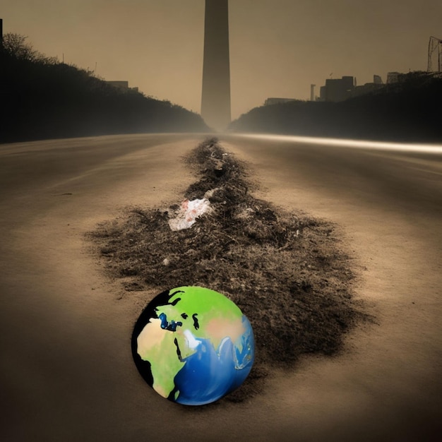 Le monde végétal dans un environnement pollué