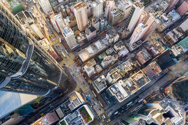 Mong Kok, Hong Kong 04 septembre 2018 :-vue de dessus de Hong Kong