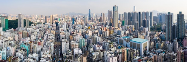 Mong Kok, Hong Kong 11 septembre 2018 :-panoramique de la ville de Hong Kong