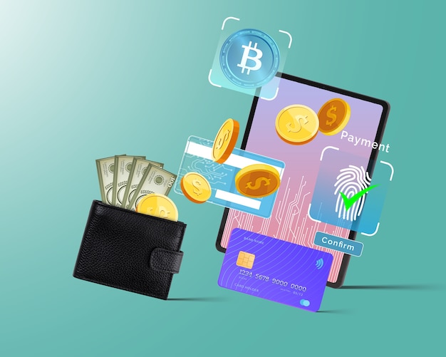 Monnaie électronique sortant pour le collage de paiement