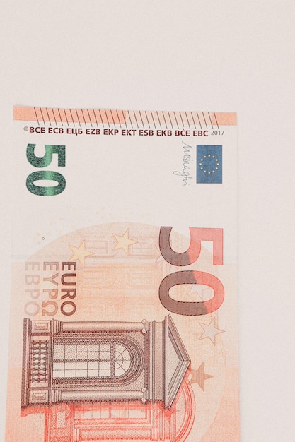 Photo monnaie européenne billets en euros