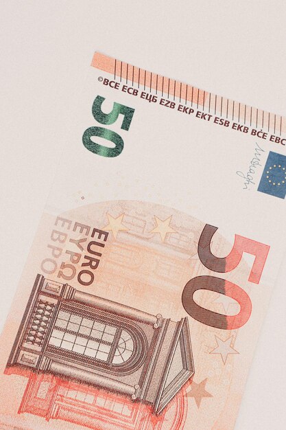 Photo monnaie européenne billets en euros