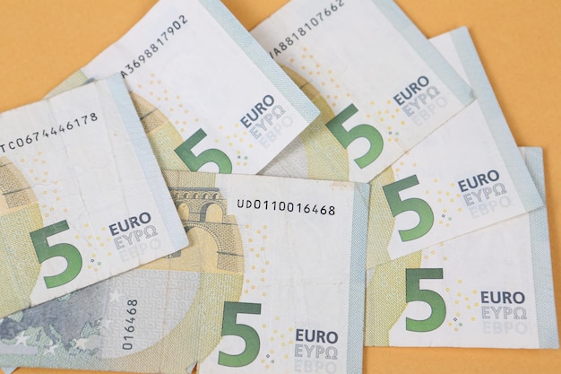 Monnaie européenne billets en euros