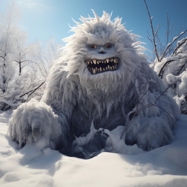 Photo monstre des neiges