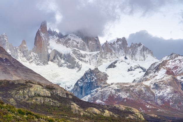 Mont Fitz Roy dans le parc national Los Glaciares, El Chalten, Patagonie, Argentine