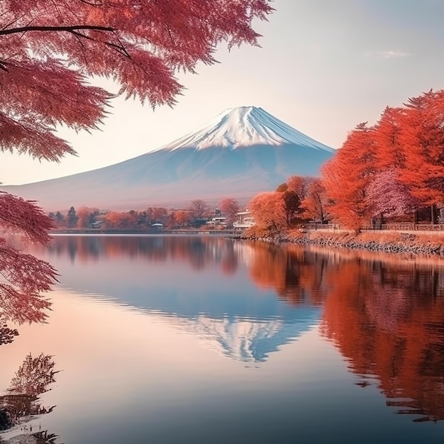 Le Mont Fuji est la plus haute montagne du Japon.