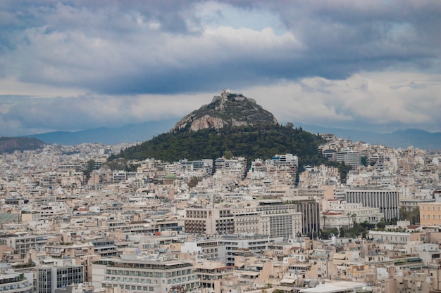 Le mont Lycabette à Athènes, Grèce